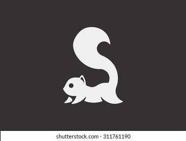 Squirrel Silhouette Cartoon