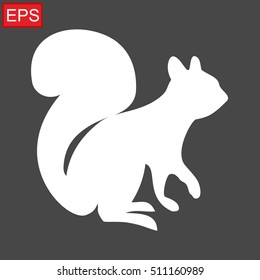 squirrel silhouette cartoon