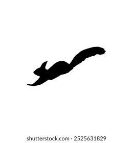 squirrel silhouette icon vector illustration