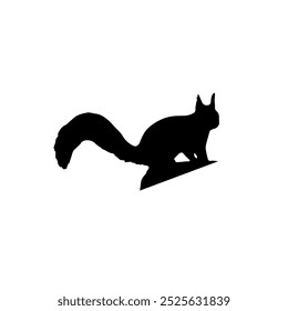 squirrel silhouette icon vector illustration