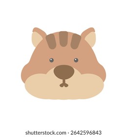 Squirrel simple icon illustration material