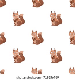 Squirrel, single icon in cartoon style.Squirrel, vector symbol stock illustration web.