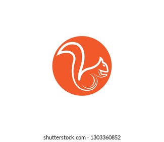 Squirrel symbol illustration