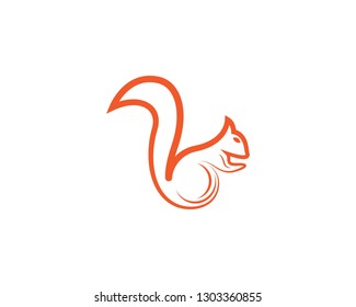 Squirrel symbol illustration