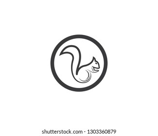 Squirrel symbol illustration