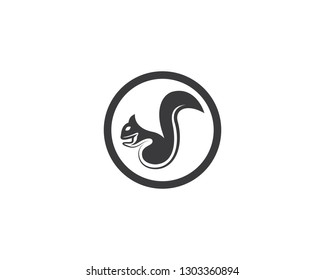 Squirrel symbol illustration