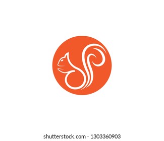 Squirrel symbol illustration