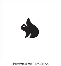 Squirrel Symbol Logo. Vector Illustration.