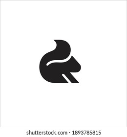 Squirrel Symbol Logo. Vector Illustration.