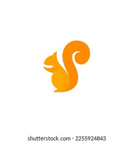 squirrel template vector logo design