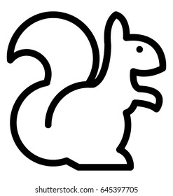 Squirrel Vector Icon