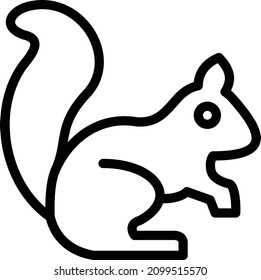 Squirrel Vector Icon Desing Illustration