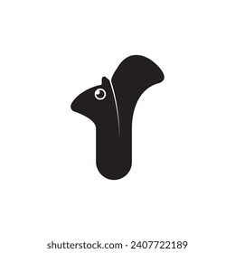 squirrel vector icon logo design.