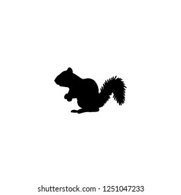 squirrel vector icon. squirrel sign on white background. squirrel icon for web and app