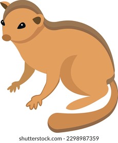 squirrel Vector illustration on a transparent background. Premium quality symbols.  Icons for concept and graphic design.