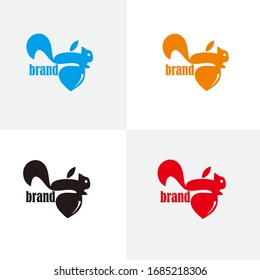 Squirrel vector logo for the company