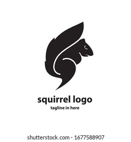 Squirrel vector logo design concept, simple, suitable for business finance and technology