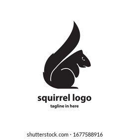 Squirrel vector logo design concept, simple, suitable for business finance and technology