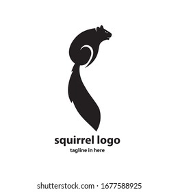 Squirrel vector logo design concept, simple, suitable for business finance and technology