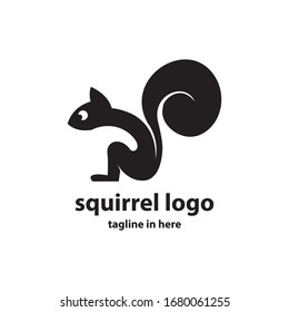 Squirrel vector logo design concept, simple, suitable for business finance and technology
