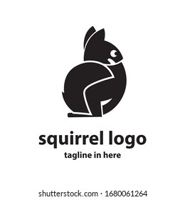 Squirrel vector logo design concept, simple, suitable for business finance and technology