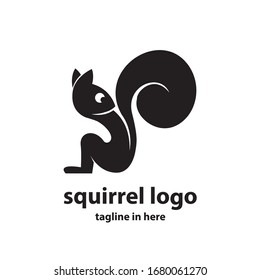 Squirrel vector logo design concept, simple, suitable for business finance and technology