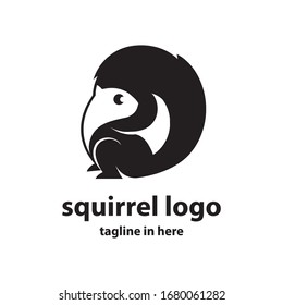 Squirrel vector logo design concept, simple, suitable for business finance and technology
