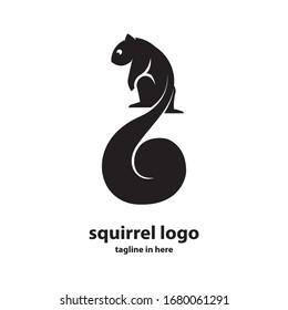 Squirrel vector logo design concept, simple, suitable for business finance and technology