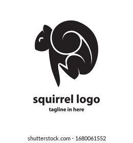 Squirrel vector logo design concept, simple, suitable for business finance and technology