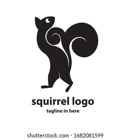 Squirrel vector logo design concept, simple, suitable for business finance and technology