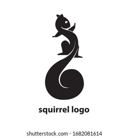 Squirrel vector logo design concept, simple, suitable for business finance and technology