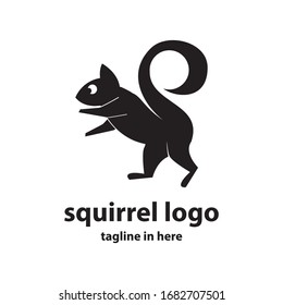 Squirrel vector logo design concept, simple, suitable for business finance and technology