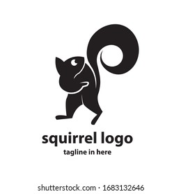 Squirrel vector logo design concept, simple, suitable for business finance and technology