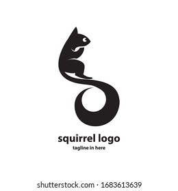 Squirrel vector logo design concept, simple, suitable for business finance and technology