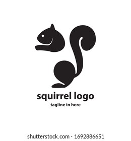 Squirrel vector logo design concept, simple, suitable for business finance and technology