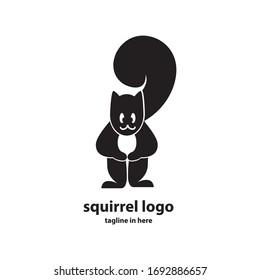 Squirrel vector logo design concept, simple, suitable for business finance and technology