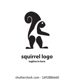Squirrel vector logo design concept, simple, suitable for business finance and technology