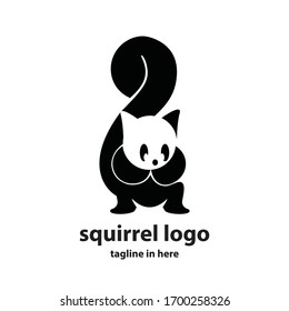Squirrel vector logo design concept, simple, suitable for business finance and technology