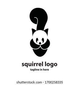 Squirrel vector logo design concept, simple, suitable for business finance and technology