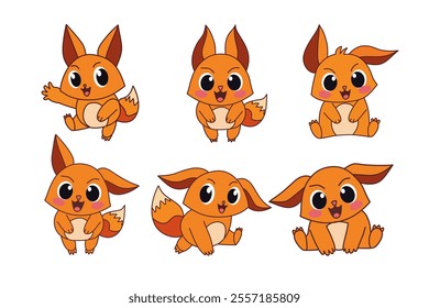 Squirrel vector pack.  Animals cartoon.