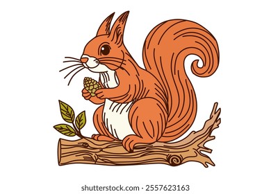 Squirrel vector pack.  Animals cartoon.