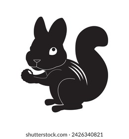 Ardilla Vector, Silueta de ardilla, logotipo, símbolo