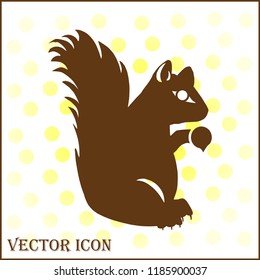 squirrel vector web icon