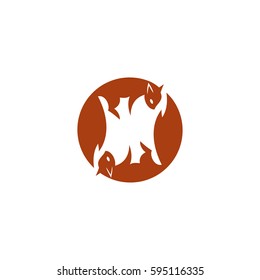 Squirrels symbol - vector illustration