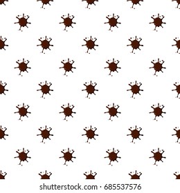 Squirt chocolate pattern seamless repeat in cartoon style vector illustration