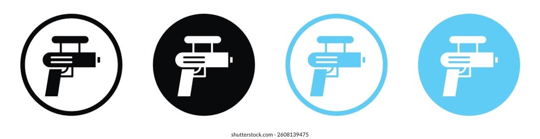 Squirt gun icon collection. vector illustration set