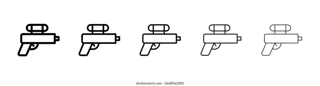 Squirt gun icon filled flat sign concept for web design.