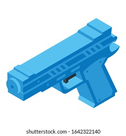 Squirt gun icon. Isometric of squirt gun vector icon for web design isolated on white background