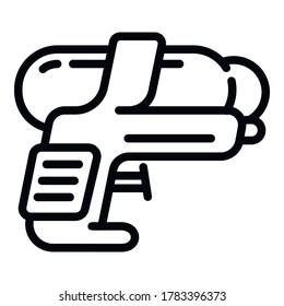 Squirt Gun Icon. Outline Squirt Gun Vector Icon For Web Design Isolated On White Background