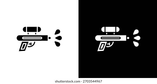 Squirt gun icon. Vector illustration. Flat design.
